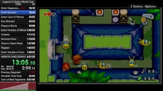 The Legend of Zelda: The Minish Cap 100% speedrun in 4:31:09 (PB)