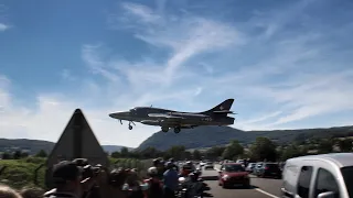 Low pass Hawker Hunter , Crazy sound  - Aérolac 2019 in Annecy