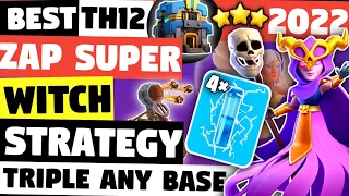 TH12 Zap Super Witch Attack Strategy (2022) - Best Town Hall 12 Super Witch Army | Clash Of Clans