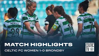 Match Highlights | Celtic FC Women 1-0 Brondby | Historic first Champions League win for the Ghirls!