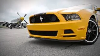 Mustang Boss 302 Car with Mustang P51 Plane