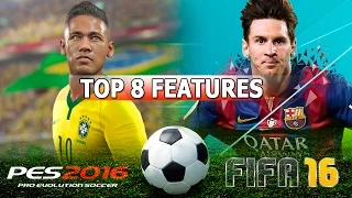 [TTB] FIFA 16 vs PES 2016 - Top 8 Features this year - Gameplay Improvements