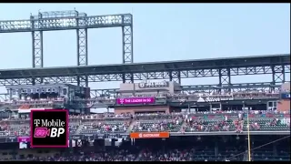 Ohtani almost hits it out of the park in batting practice before home run derby