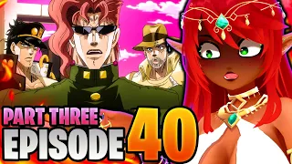 H-HE'S A GAMER?! | JoJo's Bizarre Adventure Part 3 Episode 40 Reaction