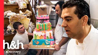 Buddy fica perplexo ao descobrir que deixaram cair bolo gigante já pronto | Cake Boss | H&H Brasil