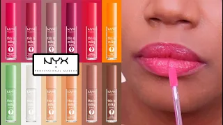 NYX This is Milky Gloss Milkshakes!! LIP SWATCHES of all the new shades!!