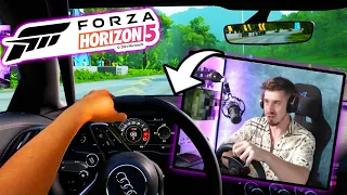 Challenge din 3 perspective | CURSA DIN FIRST PERSON BORDUL UNUI R8 Forza Horizon 5