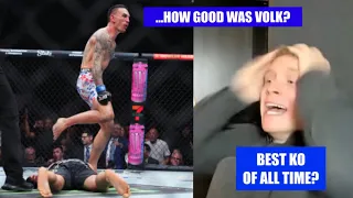 LUCAS TRACY REACTS TO MAX HOLLOWAY KNOCKING JUSTIN GAETHJE OUT COLD AT UFC 300