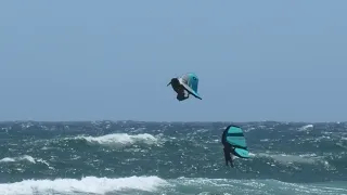 Wing foiling with Mike in WA