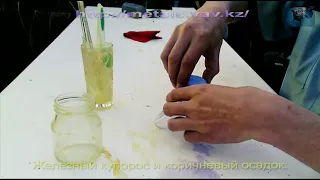 Железный купорос и коричневый осадок