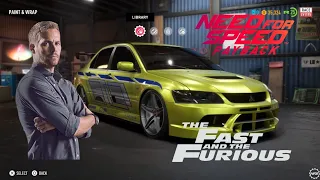 Paul Walker's Evo from 2 Fast 2 Furious on NFS Payback | Insane Build