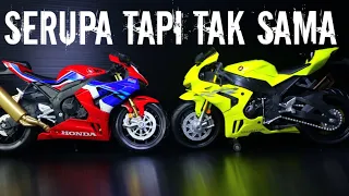 BINGUNG PILIH MANA 😱/KOMPARASI PANAS DIECAST MOTOR HONDA CBR1000 RR-R FIREBLADE MAISTO VS RMZ 1/12