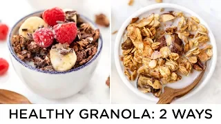 HEALTHY GRANOLA RECIPES ‣‣ how to make granola 2 ways
