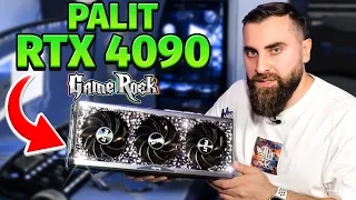 მსოფლიოში ყველაზე ძლიერი ვიდეო ბარათი Palit Game Rock RTX 4090 vs RTX 3090 Ti