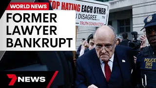 Donald Trump's former lawyer Rudy Giuliani files for bankruptcy following defamation verdict