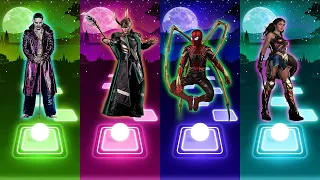 DC Marvel Tiles Hop, Joker vs Loki vs SpiderMan vs Wonder Woman