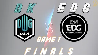 DK vs EDG Game 1 | Worlds 2021 Finals | DWG KIA vs EDward Gaming