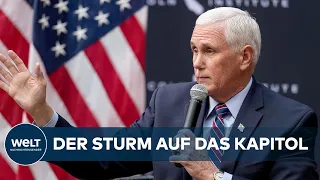 PENCE SAGT AUS - TRUMP IN SORGE: Ex-Vizepräsident sagt zum gewaltsamen Sturm auf das US-Kapitol