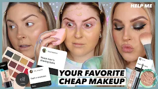 😩 we need to talk.... trying YOUR FAVORITE drugstore makeup!
