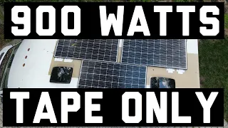 How To Install Solar Panels | NO DRILL | Tape Only 🐉