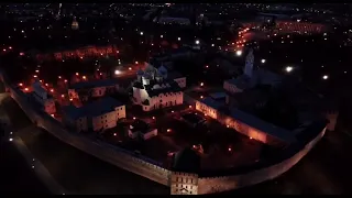 Космическое шоу дронов в Великом Новгороде