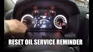 HOW TO RESET YOUR OIL SERVICE INDICATOR LIGHT 2013+ DODGE RAM 1500 2500 3500