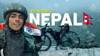 A lone Indian in Nepal | EP-2 Annapurna Bikepacking Tour