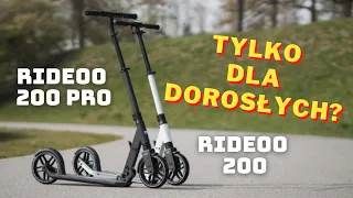 Porównanie hulajnóg: Rideoo 200 VS Rideoo 200 PRO