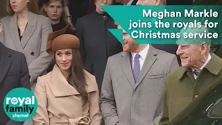 Meghan Markle joins the royals for Christmas service