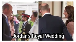 Prince William and Princess Kate arrive in Jordan for Crown Prince Hussein and Rajwa Al Saif Wedding