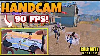 (120HZ) Call Of Duty Mobile On POCO F3 Handcam Gameplay! + Setting + Sensitivity