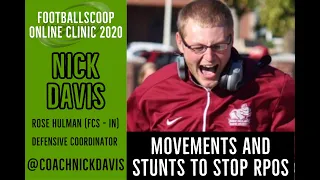 Online Clinic 2020: Nick Davis | Rose Hulman (D-III - IN) | Defensive Coordinator