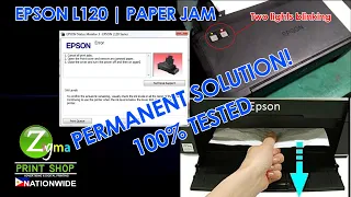 Epson L120 /L121 Paper Jam Error / Epson L120 Blinking Red and Green | Permanent Solution 100%