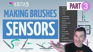 SENSORS in KRITA 5 2022. Making BRUSHES Part 3