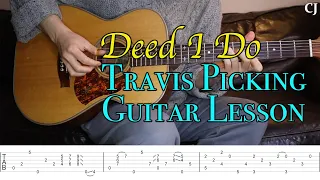 Deed I Do - Chet Atkins (With Tab) | Watch & Learn Travis Picking Guitar Lesson