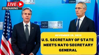 NATO Foreign Ministerial Start: Secretary of State Blinken & NATO Secretary General Jens Stoltenberg