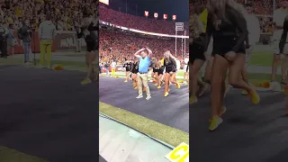 security guard busts a move alongside university of tennessee dancers #funnyvideo #tiktok #shorts