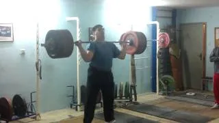 Kajdocsi Tivadar 200kg jerk from racks