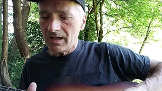 playing a Harmonic song in the woods