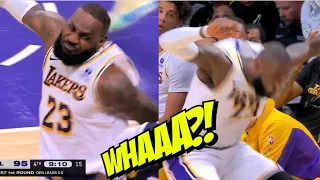 LeBron James FURIOUS at Darvin Ham after REFUSING TO CHALLENGE CALL 😡 | Lakers vs Nuggets Game 4