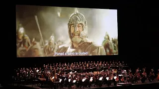 Pelennor fields battle Rohirrim Vs Haradrim - live orchestra Barcelona (Return of the King)