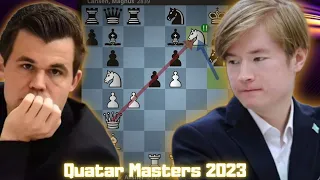 The Most Shocking GAME of 2023!!! - Alisher Suleymenov vs Magnus Carlsen - Qatar Masters 2023!