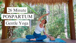 GENTLE POSTPARTUM YOGA | 26 minute restorative flow (Yoga for breastfeeding).. Ashley Freeman