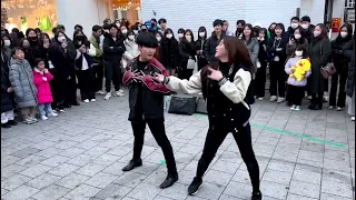 YU KAGAWA & HYOJIN - FEVER ❤️ SEXY COUPLE DANCE | HONGDAE BUSKING #김효진 #유카가와