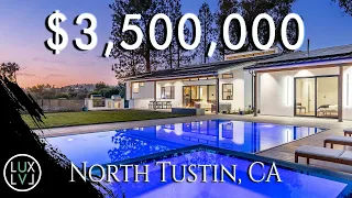 Dreamy modern new build with a negative edge pool - luxury home tour in Tustin, CA