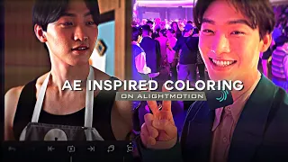 Ae inspired coloring tutorial on Alightmotion [XML+Preset] | Alightmotion high quality CC tutorial