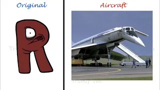 ALphabet Lore But Aircraft | Real Life VS Original #alphabetlore #funny #animation #fun #funnyvideos