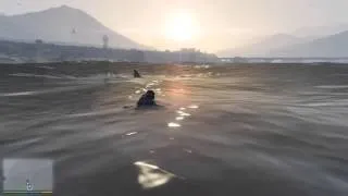 GTA 5 (Grand Theft Auto V) - Нападение акулы