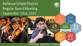 BSD 405 Board of Directors Meeting, September 23, 2021