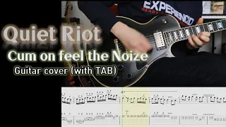 Quiet Riot - Cum on feel the noize Guitar cover (with Tab)